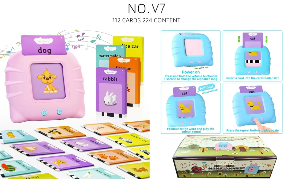 Cat Educational Flash Cards (112 cards, 224 Sight Words, 3.7