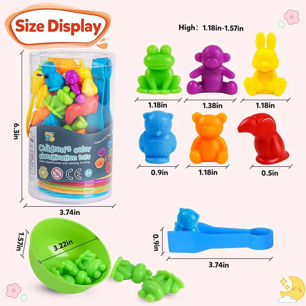 CPS277328-CPS277327 Counting Animals Color Sorting Matching Games with Sorting B