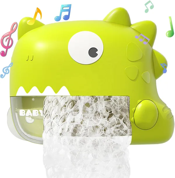 UNRESOLVED-1600198098063 Baby Bath Toys Musical Bubble Machine Dinosaur Toys for Kids