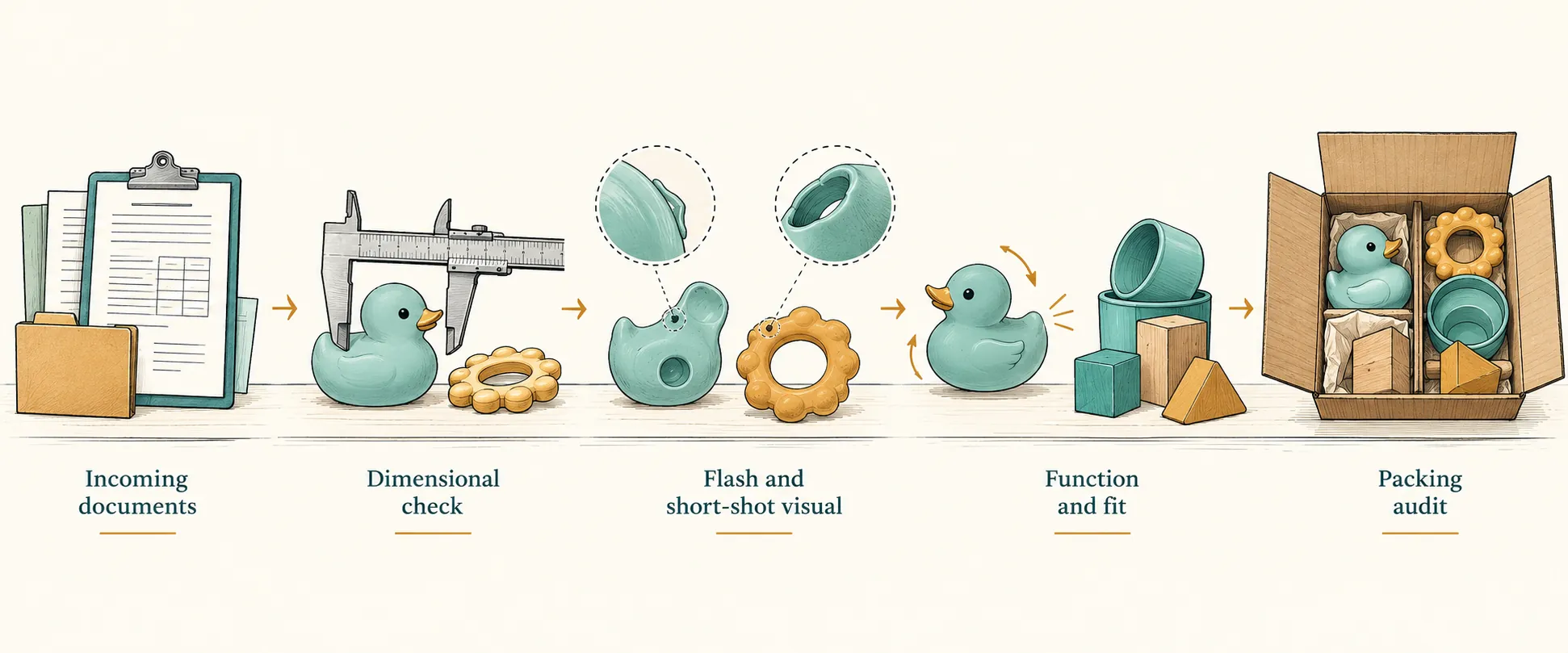 Explanatory diagram for A Packaging-Only Pilot for baby bath, teething and wooden-toy assortments Brands