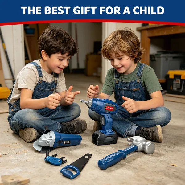 Electric Toolbox toy Set 60pcs image 3