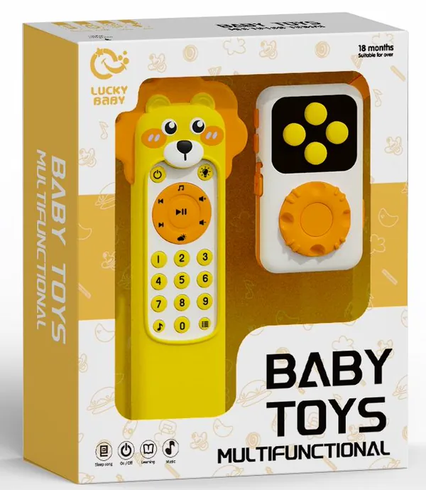 Early education toy set2PSC + silicone cover(lion, rabbit, unicorn, crocodile) image 2