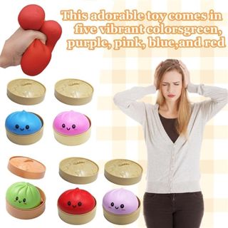 Five-Color Steamer Baozi Squishy wholesale baby toy
