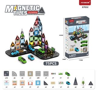City Transportation Series Mini Magnetic Tiles wholesale baby toy