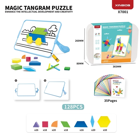 Magnetic Tangram Puzzle wholesale baby toy