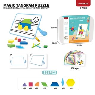 Magnetic Tangram Puzzle wholesale baby toy