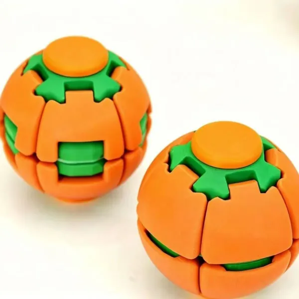 Colorful 3D-Printed Stress Relief Ball: A Dual-Function Finger Spinner That Can Be Pressed and Rotat image 2