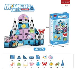 Ocean Series Mini Magnetic Tiles wholesale baby toy