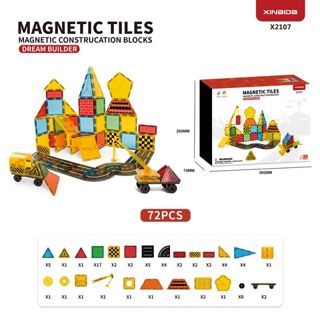 (GCC) (New) Engineering UV Large Magnetic Tiles wholesale baby toy