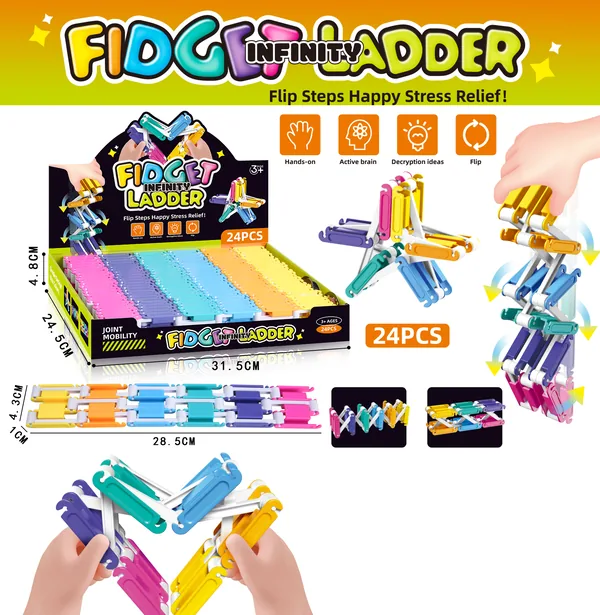 Stress-Relieving Flip-Flop Ladder Toy(24PCS/BOX)