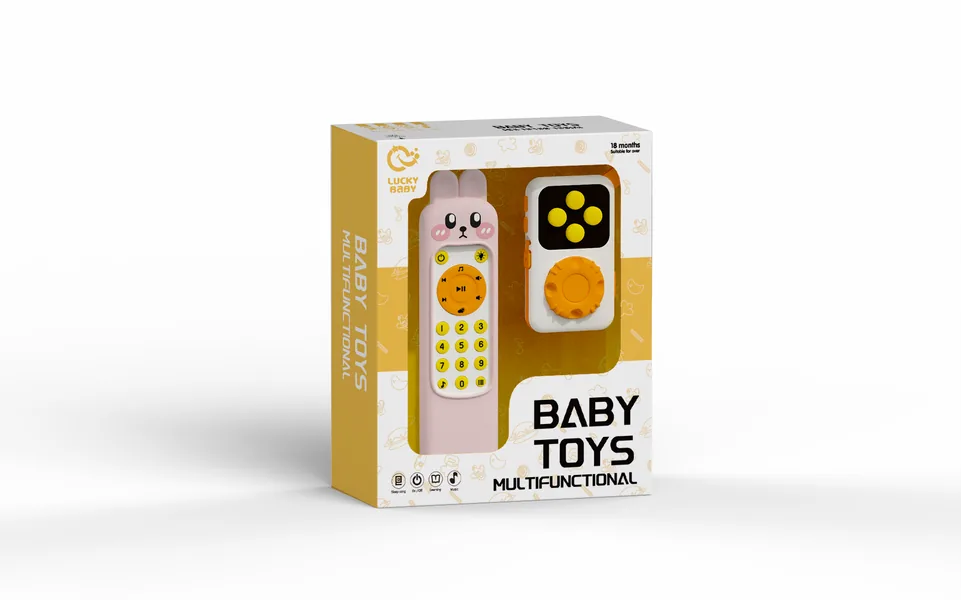 Early education toy set2PSC + silicone cover(lion, rabbit, unicorn, crocodile) image 4